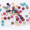 Eco-Friendly Dyed Glass Pearl Round Beads HY-PH0011-02-8mm-5