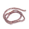 Electroplate Glass Beads Strands EGLA-D021-81-2