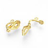 Brass Clip-on Earring Findings X-KK-R071-11G-2