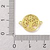 Real 18K Gold Plated Brass Micro Pave Cubic Zirconia Connector Charms KK-L209-046G-01-3