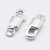 925 Sterling Silver Lobster Claw Clasps STER-K167-075E-S-1