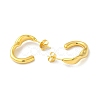 Golden 304 Stainless Steel Stud Earrings EJEW-K257-01B-G-2