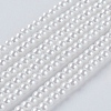 Eco-Friendly Dyed Glass Pearl Round Beads Strands HY-A002-3mm-RB001-1