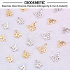 DICOSMETIC 32Pcs 8 Style 304 Stainless Steel Charms STAS-DC0009-29-4