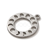 304 Stainless Steel Charms STAS-O005-10P-2