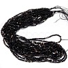 Natural Black Onyx Beads Strands G-H1567-8MM-2