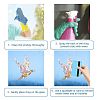 Waterproof PVC Colored Laser Stained Window Film Adhesive Stickers DIY-WH0256-065-3
