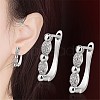 Brass Hoop Earrings EJEW-BB64173-A-2
