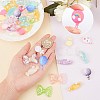 SUNNYCLUE 40Pcs 20 Style Opaque Resin Cabochons CRES-SC0002-20-3