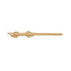 Brass Micro Pave Clear Cubic Zirconia Hair Bobby Pin Findings KK-S356-650-NF-2