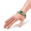 2Pcs 2 Style Natural Green Aventurine & Lava Rock Stretch Bracelets Set BJEW-JB08475-3