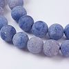 Natural Blue Aventurine Beads Strands G-P278-07-6mm-3