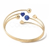 Brass Cuff Bangles BJEW-A134-01G-05-3