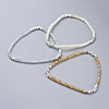 Electroplate Glass Beads  Stretch Bracelets BJEW-JB04404-1