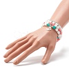 Handmade Polymer Clay Beads Stretch Bracelets Sets BJEW-JB06435-3
