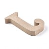 Letter Unfinished Wood Slices DIY-WH0162-62J-2