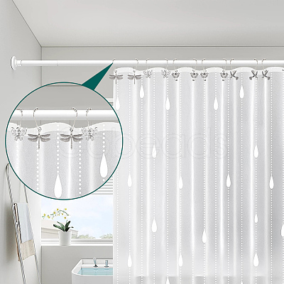 Unicraftale 3 Sets Iron Shower Curtain Rings for Bathroom AJEW-UN0001-37-1