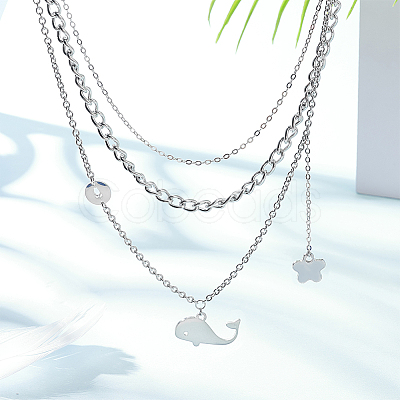 Unicraftale 201 Stainless Steel Pendants STAS-UN0047-45-1