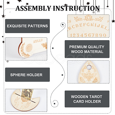 CREATCABIN Witch Craft Sets DIY-CN0002-30-1