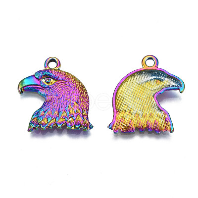 Rainbow Color Alloy Pendants Enamel Settings PALLOY-S180-315-1