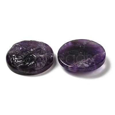 Natural Amethyst Pendants G-C091-03D-1