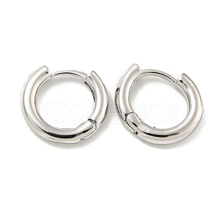 Brass Hoop Earrings EJEW-L211-003P-1