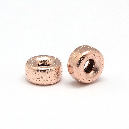 Rose Gold Filled Textured Bead Spacers KK-A130-09C-RG-1
