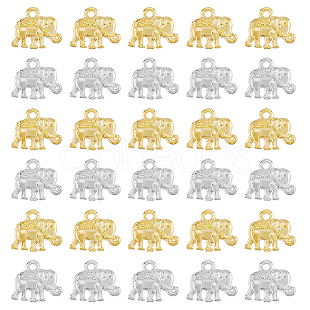 DICOSMETIC 120Pcs 2 Colors Metal Alloy Charms FIND-DC0004-55-1