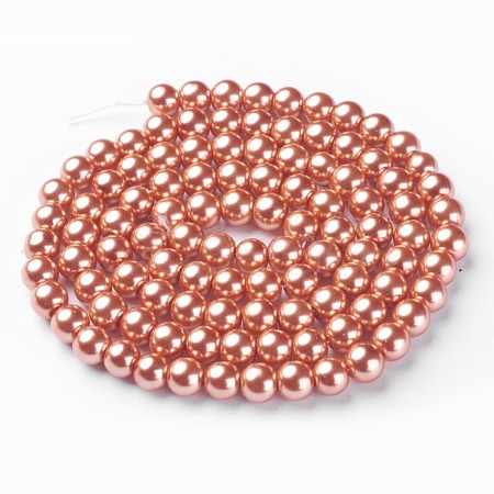 Glass Pearl Beads Strands HY-8D-B36-1