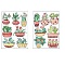 Potted Plants DIY Diamond Sticker Kits, Including Resin Rhinestones Bag, Diamond Sticky Pen, Tray Plate and Glue Clay, Mixed Color, Package: 180x130x2mm