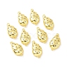Rack Plating Eco-Friendly Brass Micro Pave Cubic Zirconia Connector Charms KK-F844-07G-3