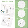 FINGERINSPIRE 2 Sets 2 Styles Detachable Transparent Acrylic Earring Display Stands EDIS-FG0001-53-5