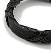 Adjustable PU Leather & Waxed Braided Cord Bracelets BJEW-F468-15-3