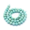 Natural Peruvian Turquoise(Jasper) Beads Strands G-E561-11-8mm-AA-2