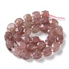 Synthetic Strawberry Quartz Beads Strands G-B065-A08-3