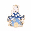 Alloy Enamel Pendants ENAM-M055-03G-02-1