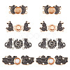  8 Sets 4 Style Alloy Enamel Adjustment Waist Tightener Buckle Buttons FIND-NB0002-69-1