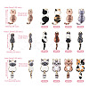 24Pcs 12 Styles Rack Plating Alloy Enamel Pendants ENAM-TA0001-47-11