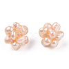 Round Natural Cultured Freshwater Pearl Beads PEAR-N020-10C-2