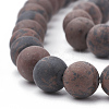 Natural Mahogany Obsidian Beads Strands G-T106-117-2