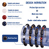 Kissitty DIY Gemstone Bracelet with Constellation Making Kit DIY-KS0001-25-4