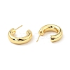 Brass Chunky C-shape Stud Earrings X-EJEW-G297-03C-G-2