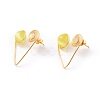 (Jewelry Parties Factory Sale)Cat Eye Stud Earrings EJEW-JE03765-02-1
