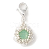 K9 Glass Rhinestone & Shell Pearl Bead Pendant Decoration HJEW-MZ00027-3