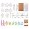 DIY Sublimation Blank Earring Making Kit DIY-SW0001-14-1