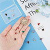 GOMAKERER 14Pcs 7 Colors Glass Connector Charms KK-GO0001-26-3