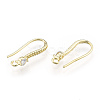 Brass Earring Hooks KK-N259-45-4