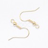 Rack Plating Brass Earring Hooks KK-E672-107KCG-2