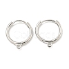 Brass Hoop Earrings EJEW-L211-012D-P-1