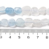 Natural Rainbow Moonstone & Aquamarine Beads Strands G-L610-B03-01-5